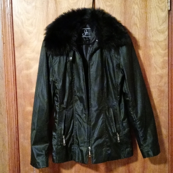 Vintage Sin Jacket faux fur collar  Small - Picture 3 of 13